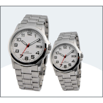 2015factory OEM New Style Fashion Cheap High Quality Stainless Steel Wrist Watches for Couples